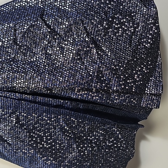 NWT Rare Editions Girls Navy Blue Silver Fishscale Formal Dress Size 10 - Picture 3 of 13